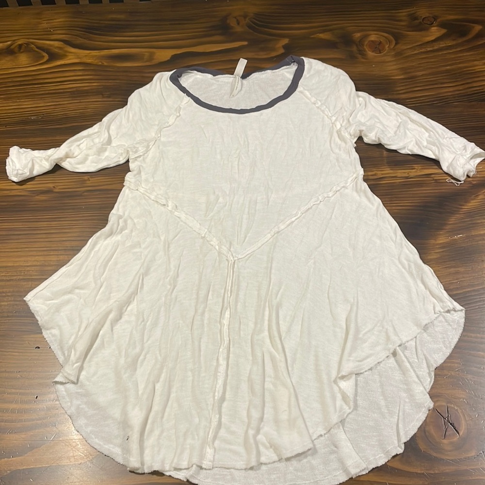 Free people 3/4 length shirt